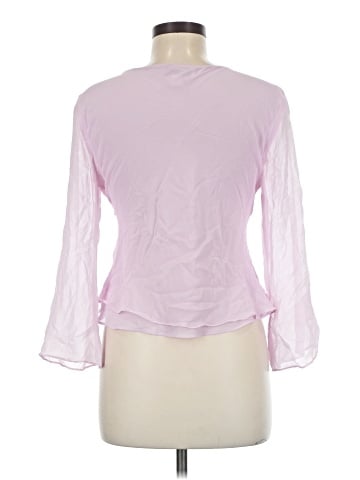 Petite Sophisticate 3/4 Sleeve Silk Top (view 2)