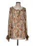 Buddy Love 100% Polyester Tan Long Sleeve Blouse Size XS - photo 1