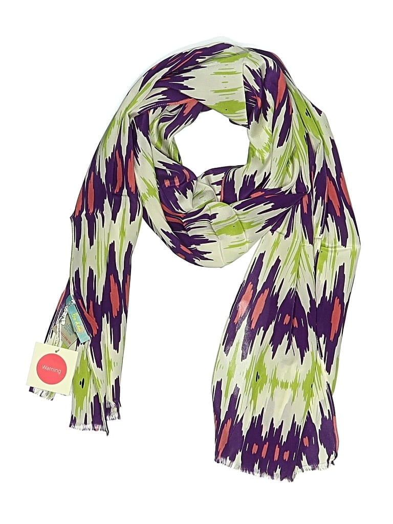 Boden Silk Scarf In Green