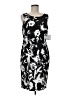 Kasper Graphic Black Cocktail Dress Size 8 - photo 1