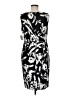 Kasper Graphic Black Cocktail Dress Size 8 - photo 2