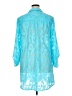 Lilly Pulitzer 100% Polyester Teal Long Sleeve Blouse Size XL - photo 2