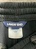 Lands' End 100% Polyester Black Track Pants Size 10 - 12 Husky - photo 3