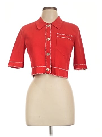 Maje 3/4 Sleeve Button-Down Shirt (view 1)