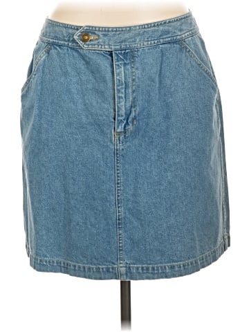 Lizwear by Liz Claiborne Denim Skirt (view 1)