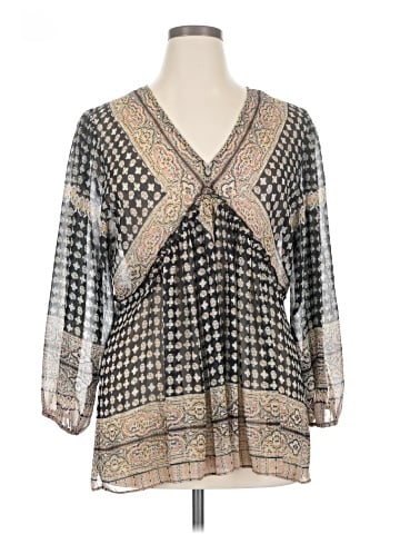 Rose + Olive 3/4 Sleeve Blouse (view 1)