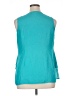 Cato 100% Polyester Teal Sleeveless Blouse Size 14-16W - photo 2