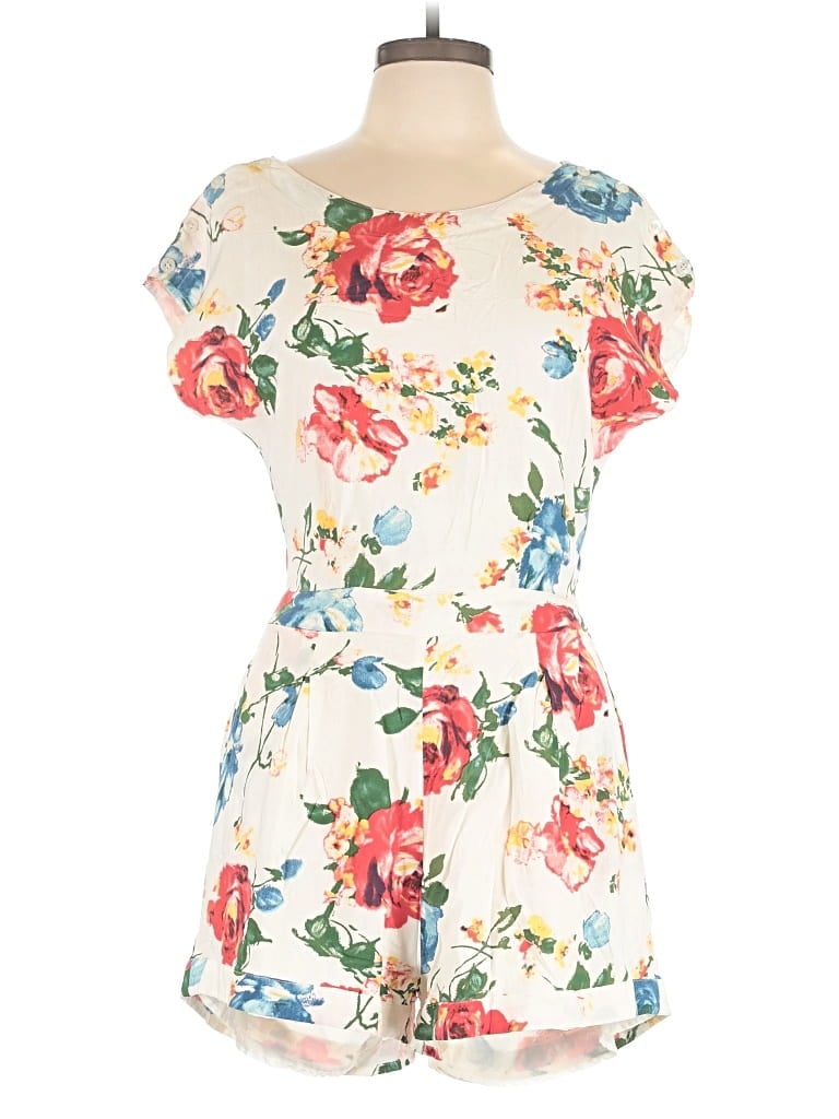 Pre-owned Cotton Candy Romper In Ivory