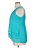 Cato 100% Polyester Teal Sleeveless Blouse Size 14-16W - photo 5