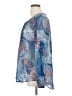 Daniel Rainn 100% Polyester Aztec Or Tribal Print Floral Graphic Tropical Blue Long Sleeve Blouse Size XL - photo 5