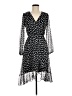 Neiman Marcus 100% Polyester Polka Dots Black Cocktail Dress Size 6 - photo 1
