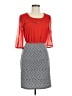 En Focus Studio 100% Polyester Chevron-herringbone Red Casual Dress Size 8 - photo 1