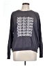 Kensie Graphic Gray Sweatshirt Size L - photo 1