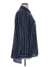 MICHAEL Michael Kors 100% Polyester Stripes Blue Long Sleeve Blouse Size XL - photo 4