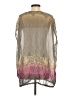Flounce 100% Silk Gray Kimono Size XS - photo 2