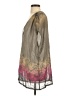 Flounce 100% Silk Gray Kimono Size XS - photo 5