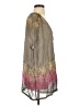 Flounce 100% Silk Gray Kimono Size XS - photo 4