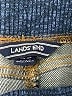 Lands' End Solid Blue Jeans Size 10 - 12 Husky - photo 3