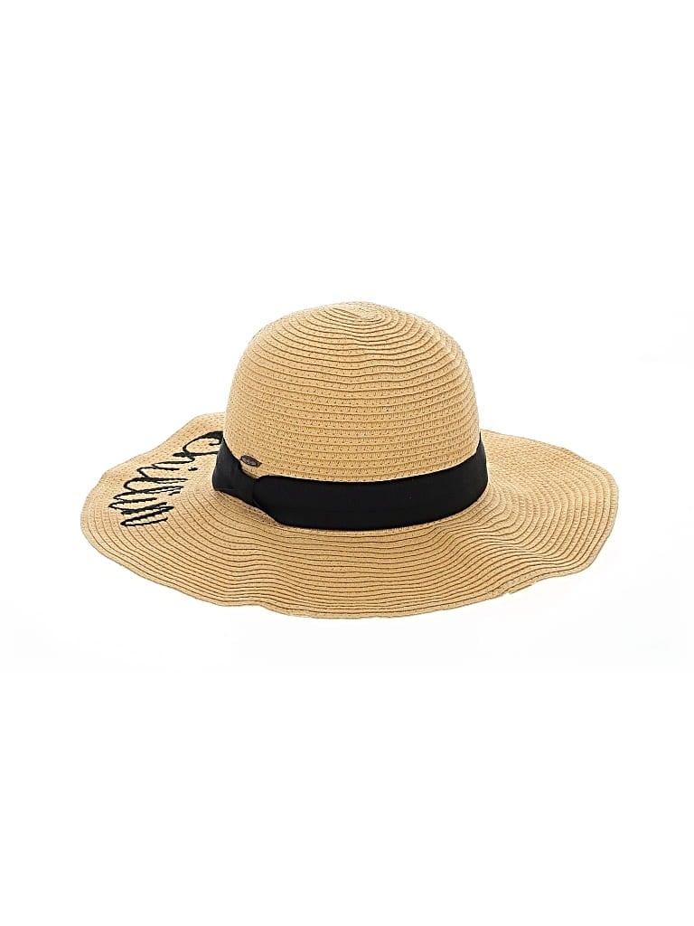 Pre-owned C.c Exclusives Sun Hat In Tan