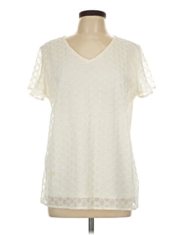 Christopher & Banks Short Sleeve Blouse (view 1)