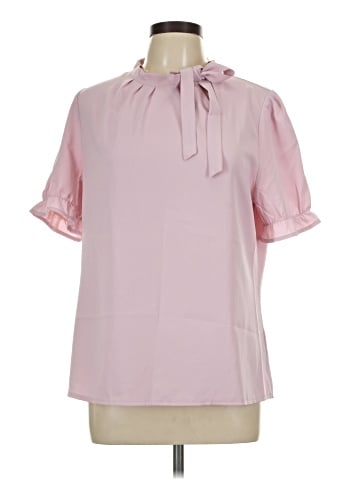 Allegra K Short Sleeve Blouse (view 1)