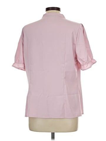 Allegra K Short Sleeve Blouse (view 2)