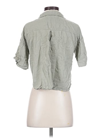 Zara 3/4 Sleeve Button-Down Shirt (view 2)