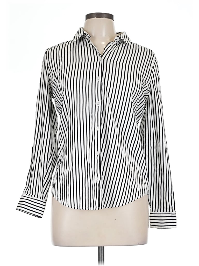 Pre-owned Metaphor Long Sleeve Blouse In Black