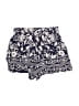 Angie 100% Rayon Paisley Blue Shorts Size M - photo 2