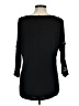 Spense Black 3/4 Sleeve Top Size M - photo 2
