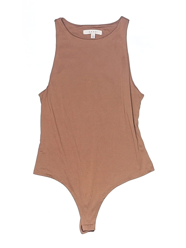 Pre-owned Gaze Bodysuit In Tan