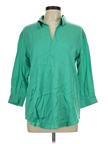 Lena Gabrielle 3/4 Sleeve Button-Down Shirt (view 1)