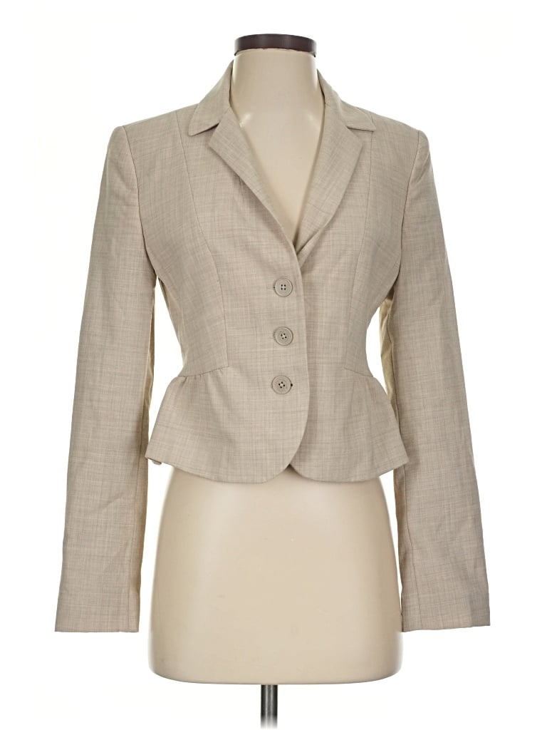 Pre-owned Express Design Studio Blazer Jacket In Tan