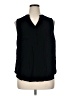Torrid Black Sleeveless Button-Down Shirt Size 1X Plus (1) - photo 1