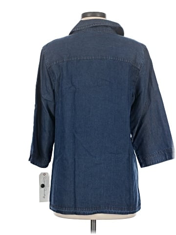 French Laundry 3/4 Sleeve Button-Down Shirt (view 2)