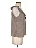 CAbi 100% Polyester Brown Sleeveless Blouse Size S - photo 4