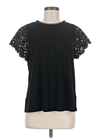 Cable & Gauge Short Sleeve Blouse (view 1)