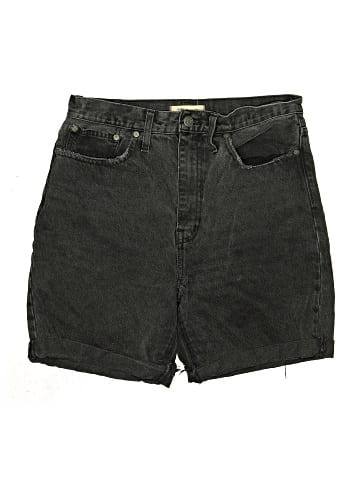 Madewell High-Rise Long Denim Shorts in Encino Wash (view 1)