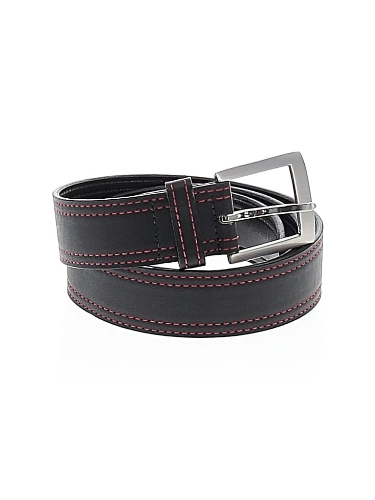 Pre-owned Truth Leather Belt In Burgundy