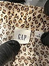 Gap 100% Rayon Animal Print Tan Short Sleeve Blouse Size L - photo 7