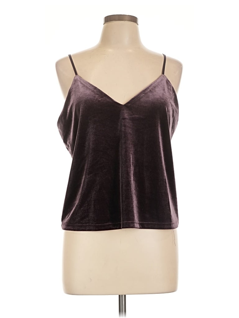 Pre-owned Free Press Sleeveless Top Burgundy Halter Neckline Tops