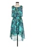 En Focus Studio 100% Polyester Paisley Teal Cocktail Dress Size 8 - photo 1