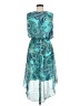 En Focus Studio 100% Polyester Paisley Teal Cocktail Dress Size 8 - photo 2