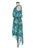 En Focus Studio 100% Polyester Paisley Teal Cocktail Dress Size 8 - photo 5