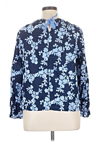 J.Crew Factory Store Long Sleeve Blouse (view 2)
