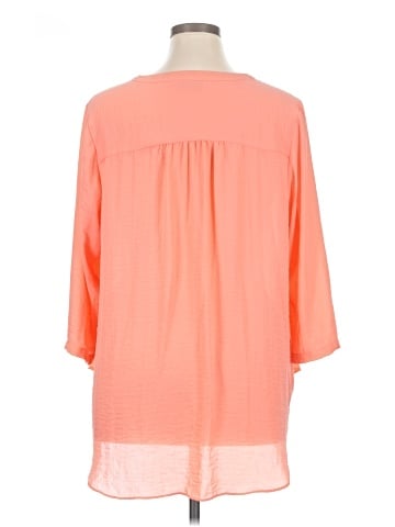 a.n.a. A New Approach 3/4 Sleeve Blouse (view 2)