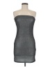 Forever 21 100% Polyester Metallic Silver Cocktail Dress Size M - photo 1
