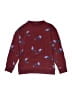 Unbranded Print Burgundy Pullover Sweater Size L (estimated, youth) - photo 1