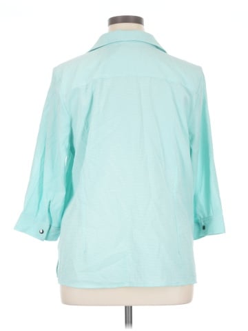 Cj Banks 3/4 Sleeve Button-Down Shirt (view 2)