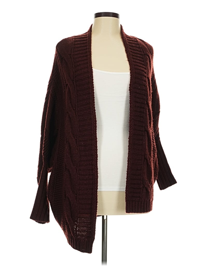 Pre-owned La Hearts Cardigan Sweater In Burgundy